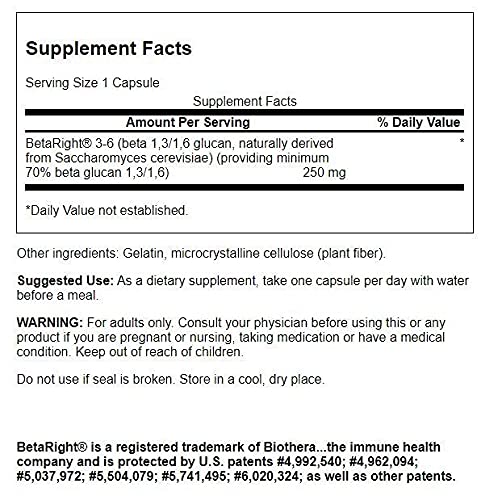 Swanson ULT BETARIGHT Beta Glucan bottle label close-up