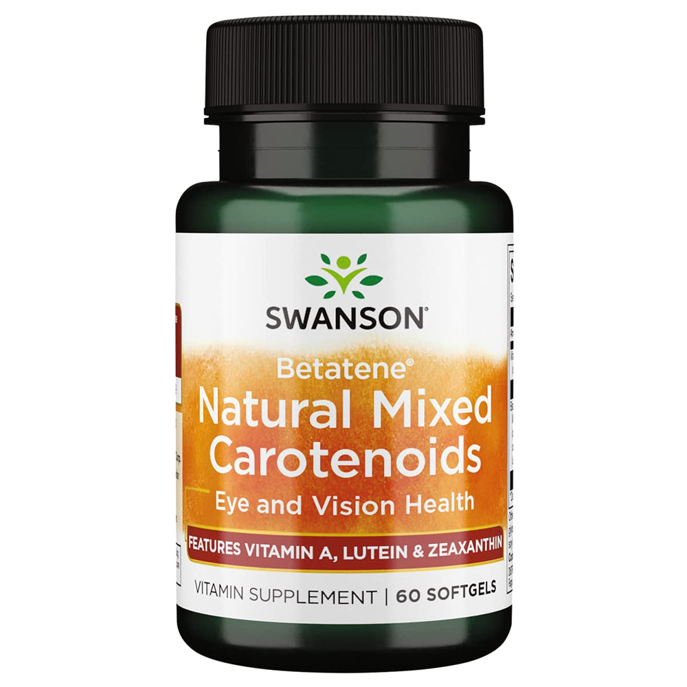 Bottle of Swanson ULT Betatene NAT Mix Carotenoids 60SG