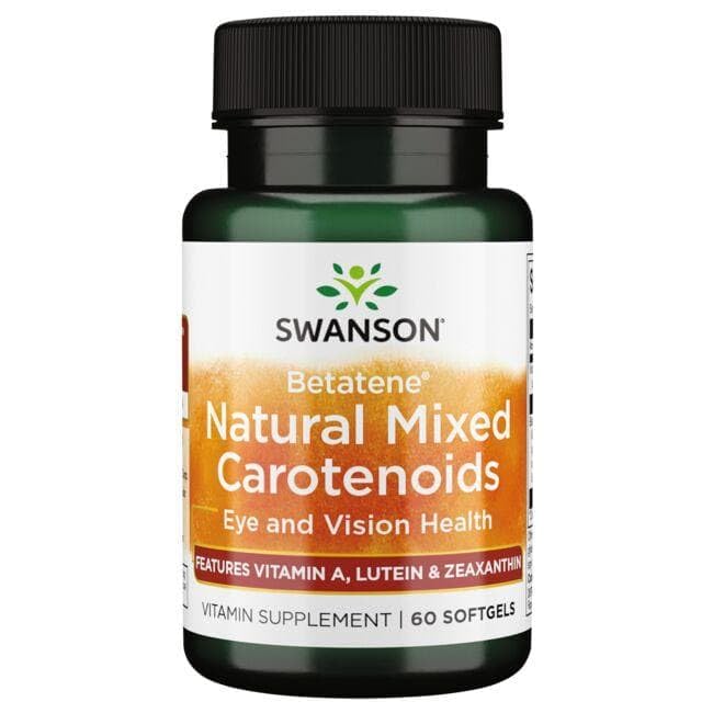 60SG softgels in Swanson Betatene NAT Mix Carotenoids bottle
