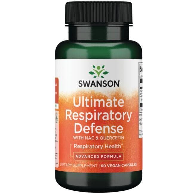 Swanson ULT Respiratory Defense 60 Vegan Caps bottle front view