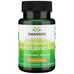 Swanson ULT R-Fraction Alpha Lipoic 50mg bottle front view