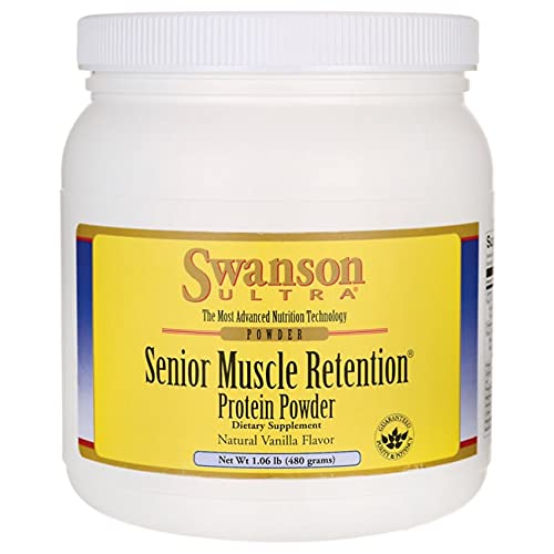 Swanson ULT Senior Muscle RET PD Vanilla bottle with label