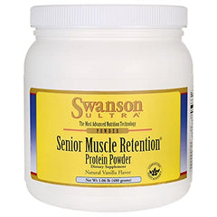 Swanson ULT Senior Muscle RET PD Vanilla bottle with label