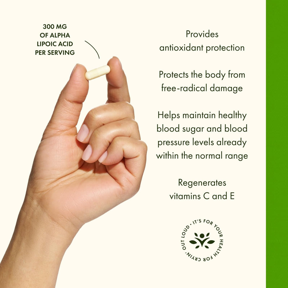Swanson Ultra Alpha Lipoic Acid bottle label detail showing ingredients and usage