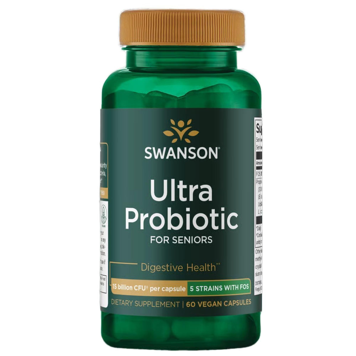 Swanson Ultra Probiotic for Seniors bottle front view