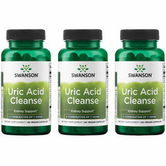 Swanson Uric Acid Cleanse bottle front view highlighting natural detox support for daily wellness
