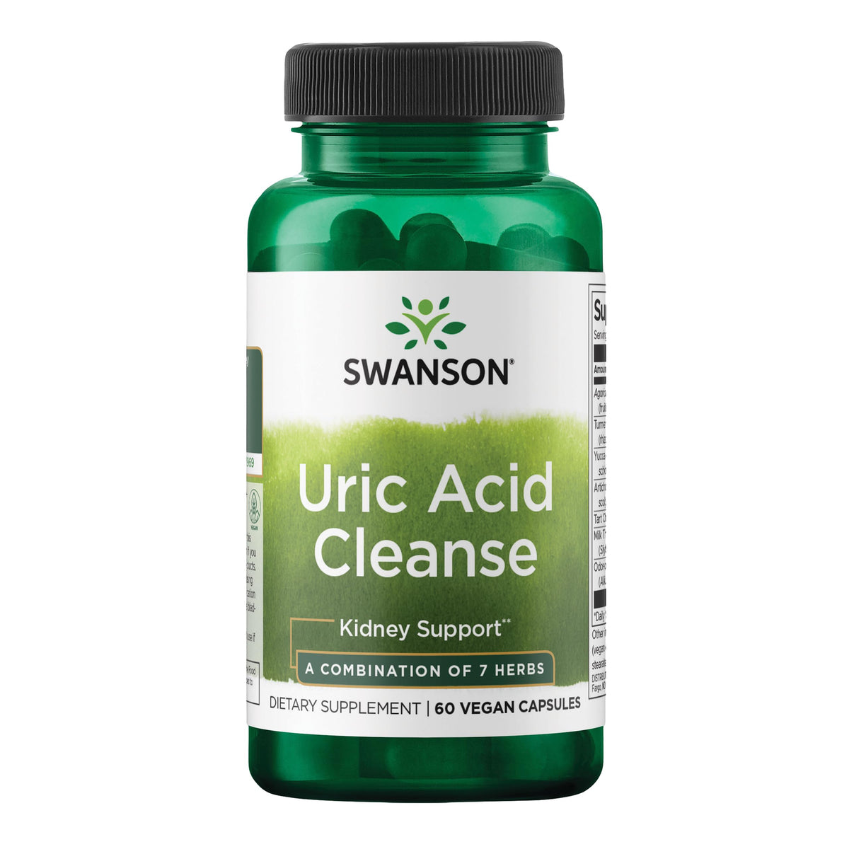Swanson Uric Acid Cleanse bottle for daily detox support.