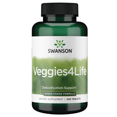 Swanson Veggies4Life 300 Tabs bottle – front view