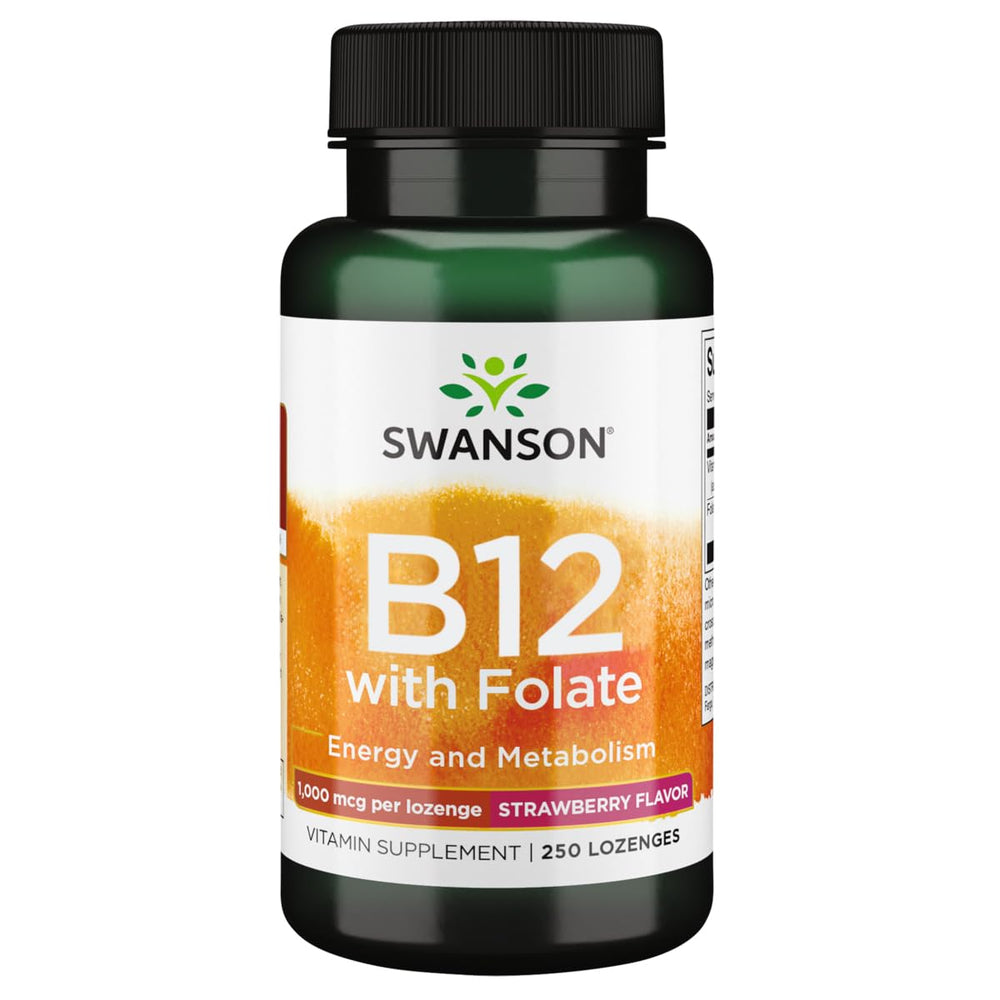 Swanson Vitamin B-12 Lozenges 1000 mcg – 250-count bottle (hero image)