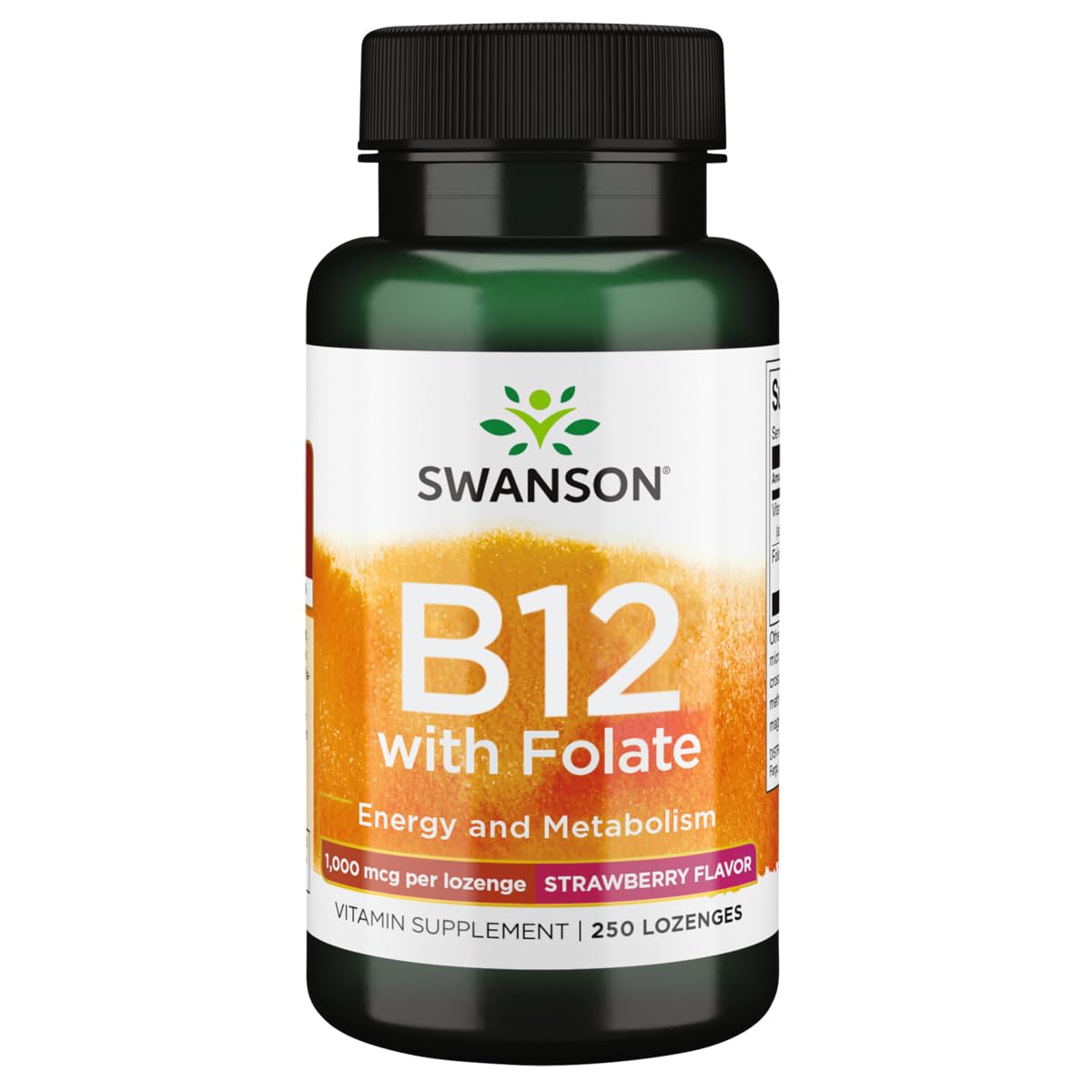 Swanson Vitamin B-12 Lozenges 1000 mcg – 250-count bottle (hero image)