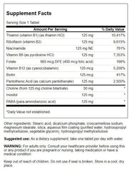 Swanson Vitamin B-125 Complex 250 Tabs product packaging and label