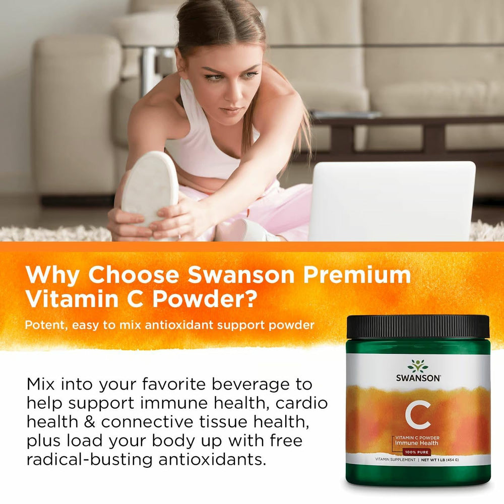 Swanson Vitamin C Powder packaging and box