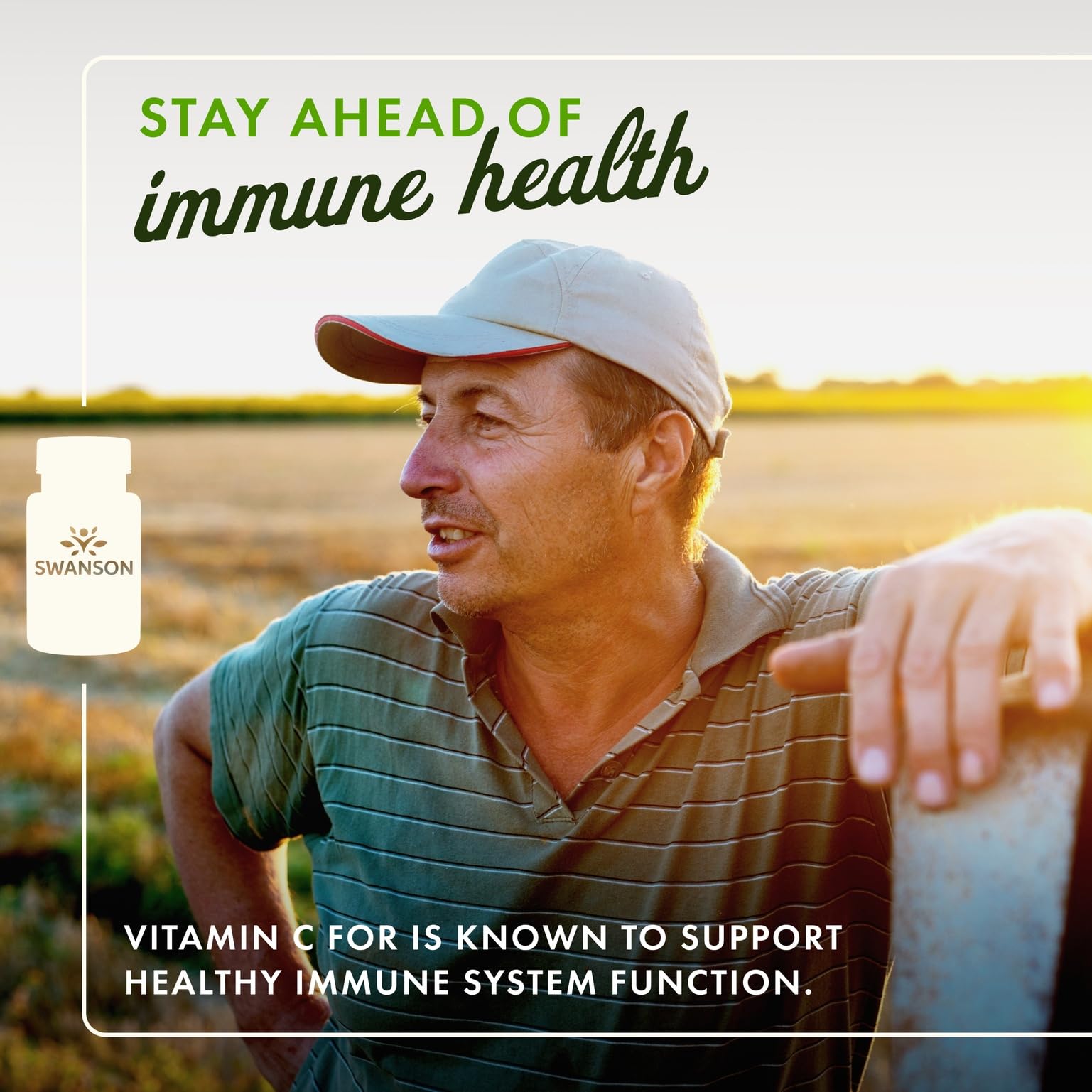 Close-up of Swanson Vitamin C timed-release formula with Rose Hips