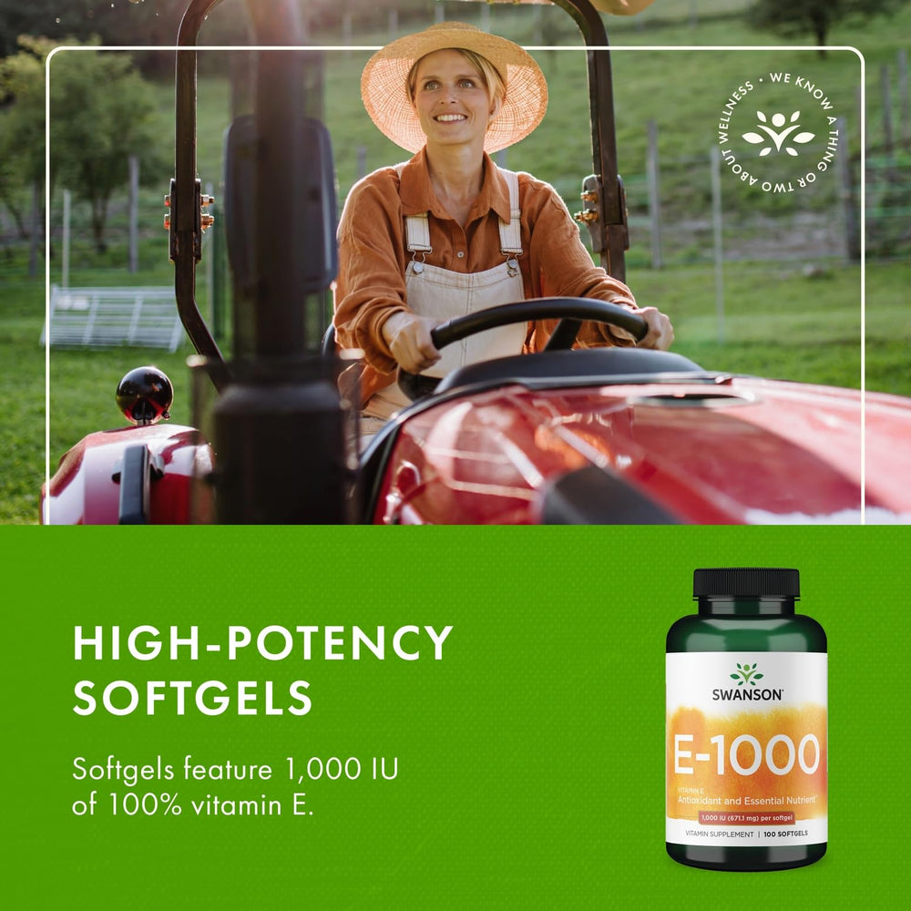 Plant-based ingredients in Swanson Vitamin E formula