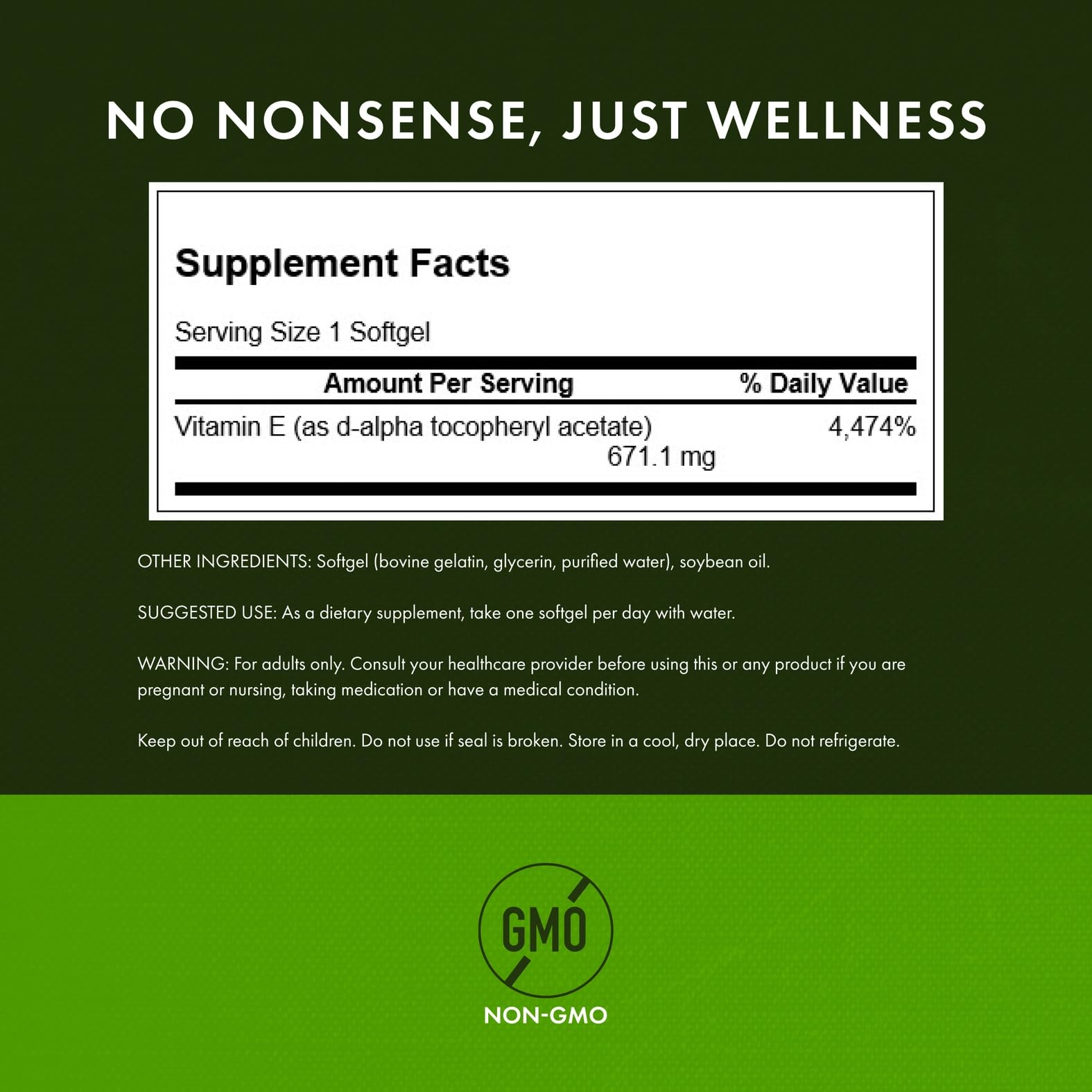 Close-up of 250 softgels in container