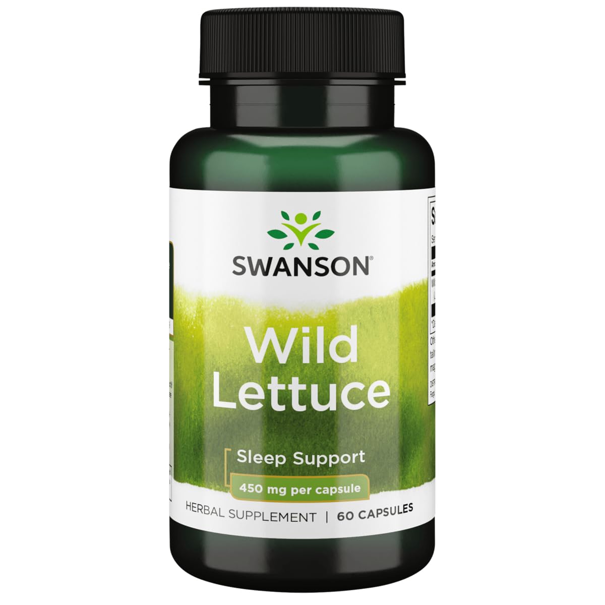 Swanson Full Spectrum Wild Lettuce 450 mg bottle front label