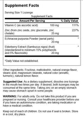 Orange & Lemon citrus lozenge with elderberry, echinacea, zinc and vitamin C