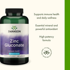 Plant-based ingredients in zinc gluconate formula