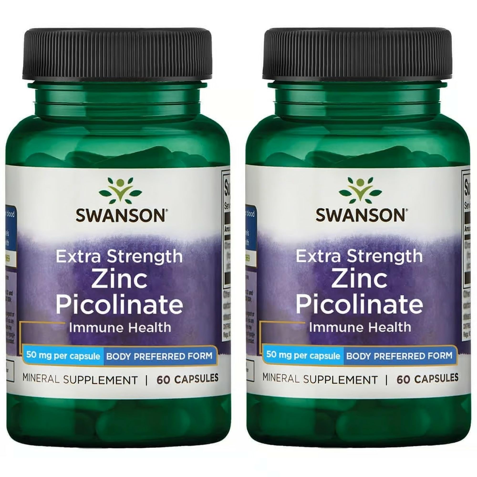 Hero image for Swanson Zinc Picolinate 50 mg immune health capsules pack-2