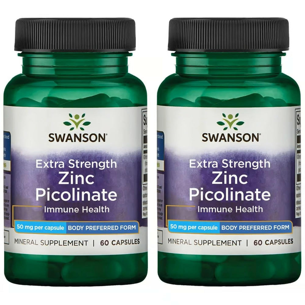 Hero image for Swanson Zinc Picolinate 50 mg immune health capsules pack-2