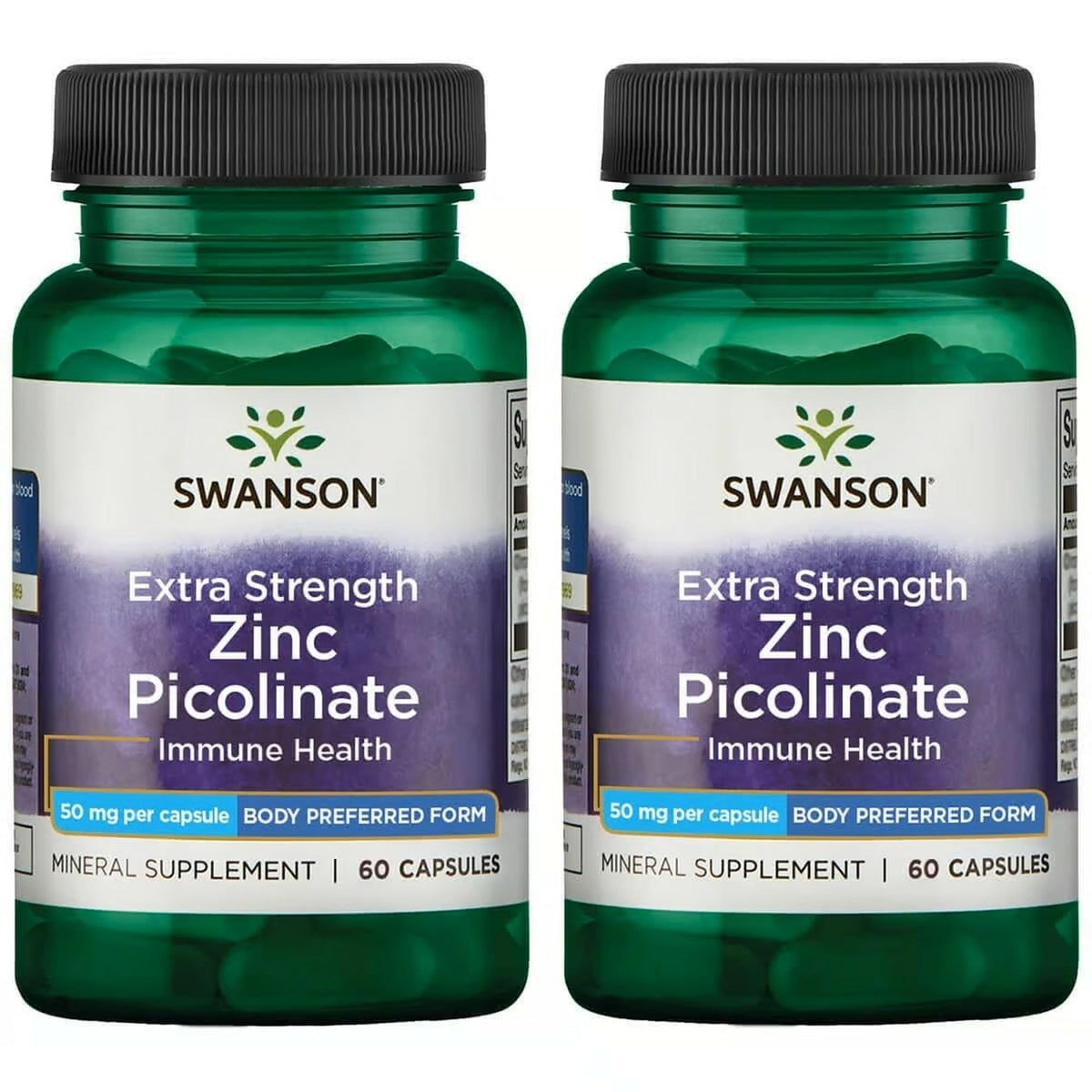 Hero image for Swanson Zinc Picolinate 50 mg immune health capsules pack-2
