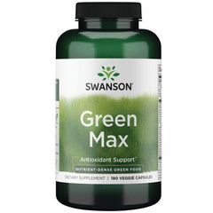 Swanson Greens Green MAX 180 Veg Caps packaging