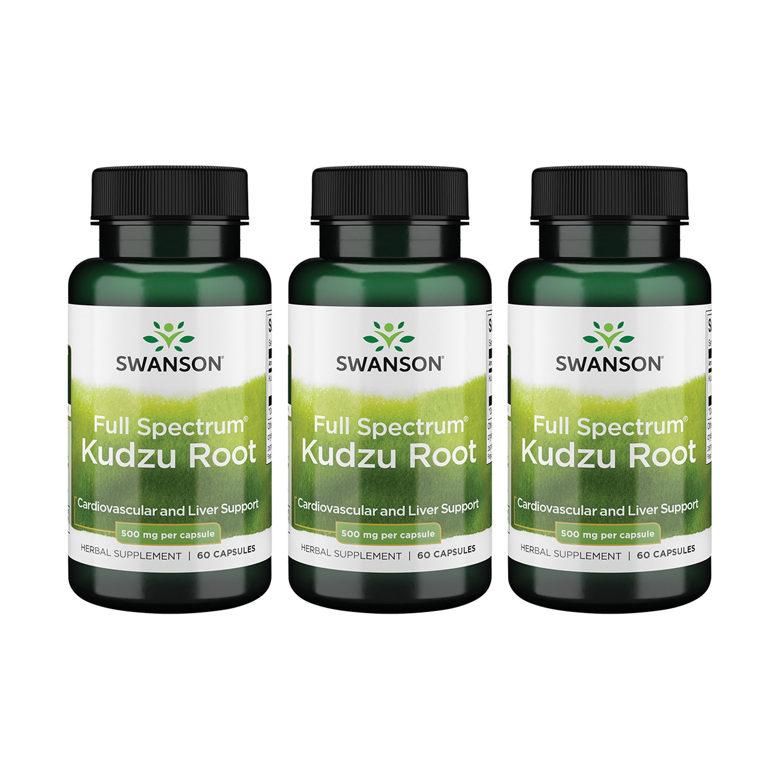 Bottle and label of Swanson Full Spectrum Kudzu Root supplement