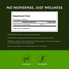 Swanson Kudzu Root product packaging and label