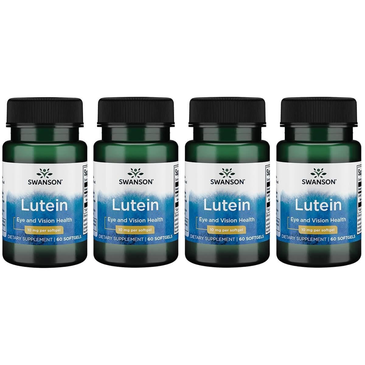 Swanson Lutein 10 mg softgels 60-count, 4-pack
