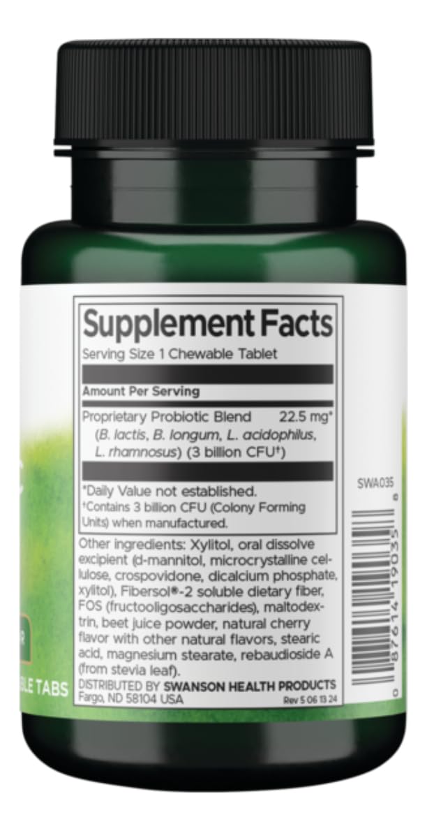 Cherry flavored probiotic tablet for kids - 60 CHWBL