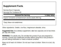 Swanson Full Spectrum True Cinnamon capsules - 300 mg