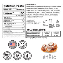 Sweat Ethic Whey'd protein shake reveals smooth texture and easy mixability