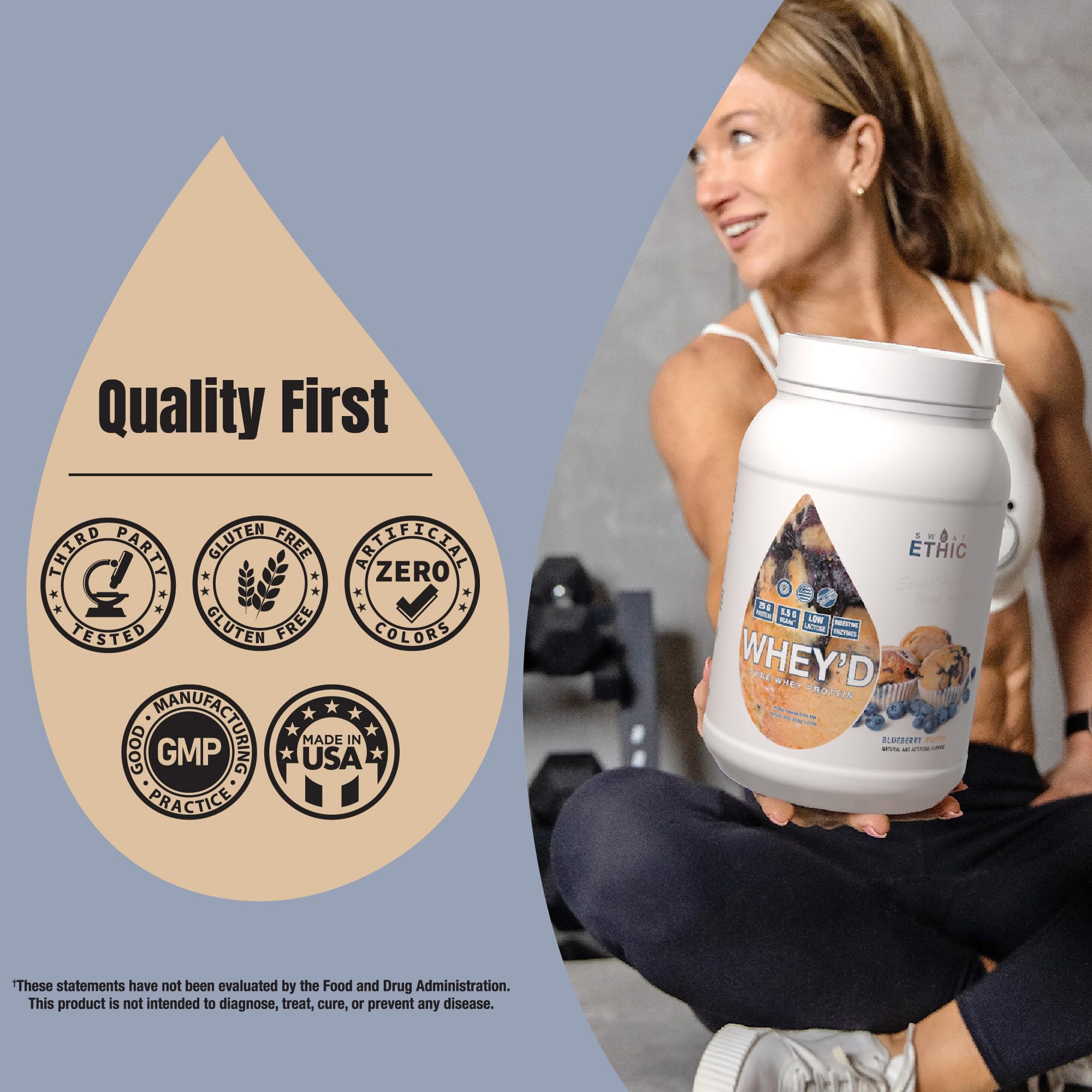 Creamy Sweat Ethic Whey'D shake in a glass