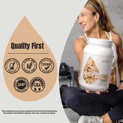 Sweat Ethic Whey'd scoop dispense highlights easy measuring and fast mixability.
