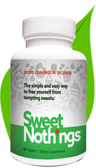 Front pack shot of Sweet Nothing minty gymnema lozenges
