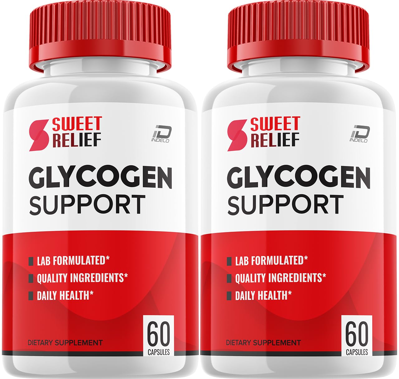 Sweet Relief Glyco Capsules bottle front view
