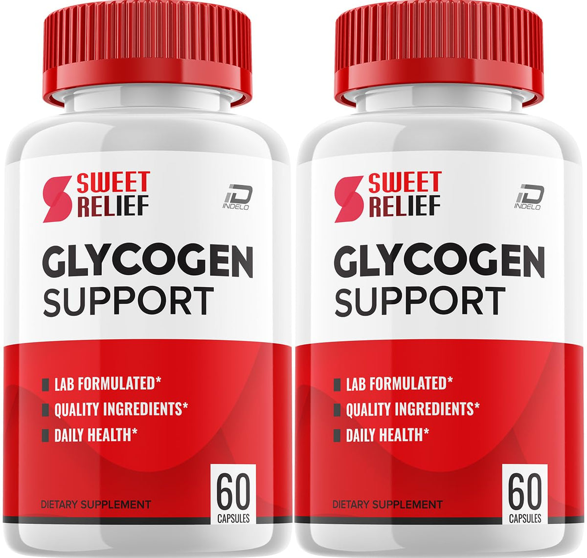 Sweet Relief Glyco Capsules bottle front view