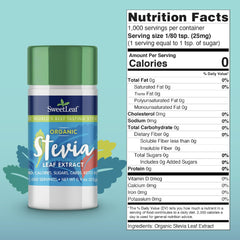 SweetLeaf Stevia Powder packaging and jars