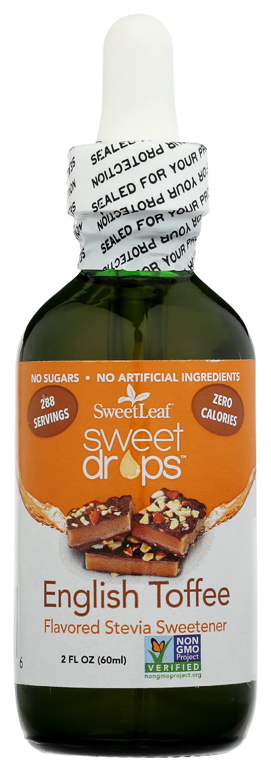 SweetLeaf Sweet Drops English Toffee Liquid Stevia Sweetener - 2 fl oz per bottle, pack of 3