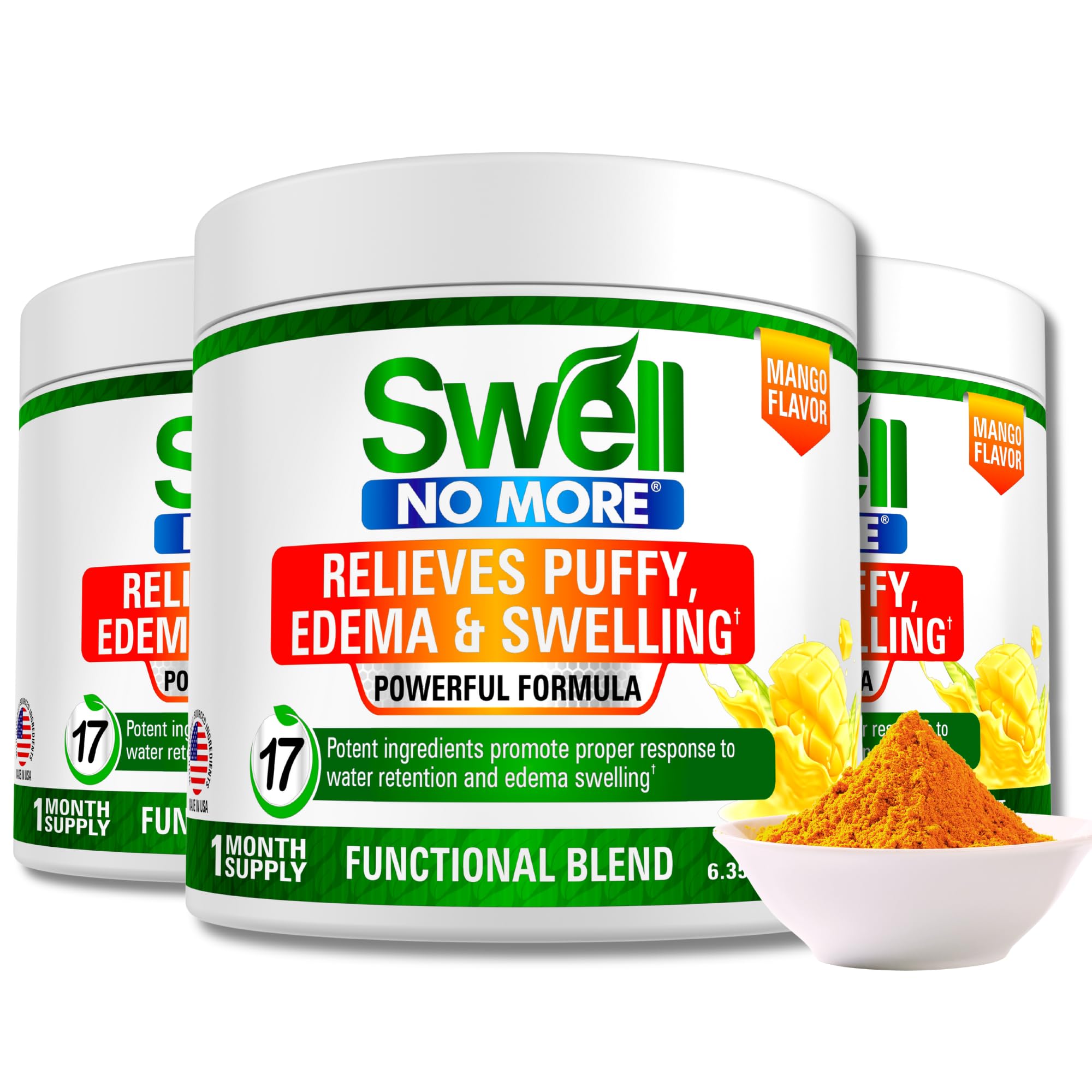 SwellNoMore Peach Mango powder - diuretic supplement