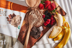 Ancient grains mix in a bowl with plant protein