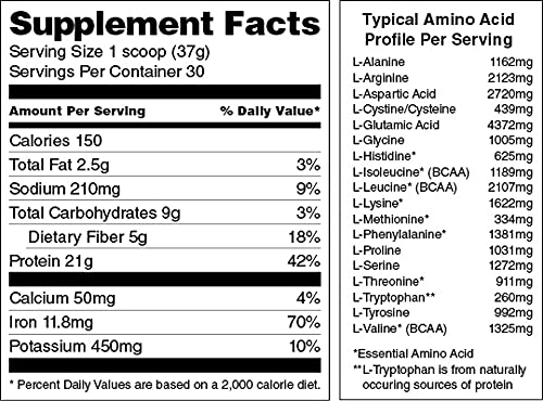 swiig Organic Ancient Grains Plant Protein Chocolate 2.7 lb packaging