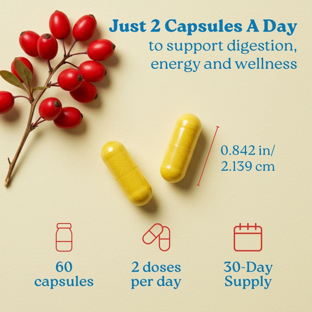 Vegan, Non-GMO packaging for 30-day supply