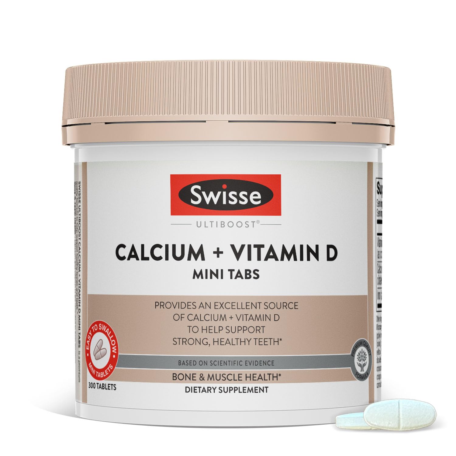 Bottle of Swisse Calcium Citrate 830mg + Vitamin D3