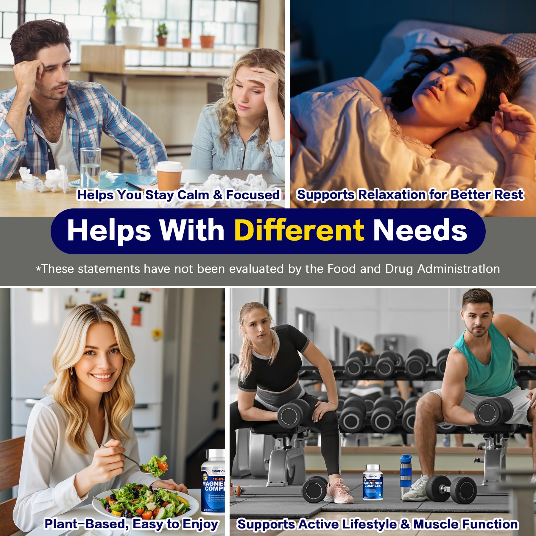 Ingredients for SWIYIE Magnesium Complex 10-in-1