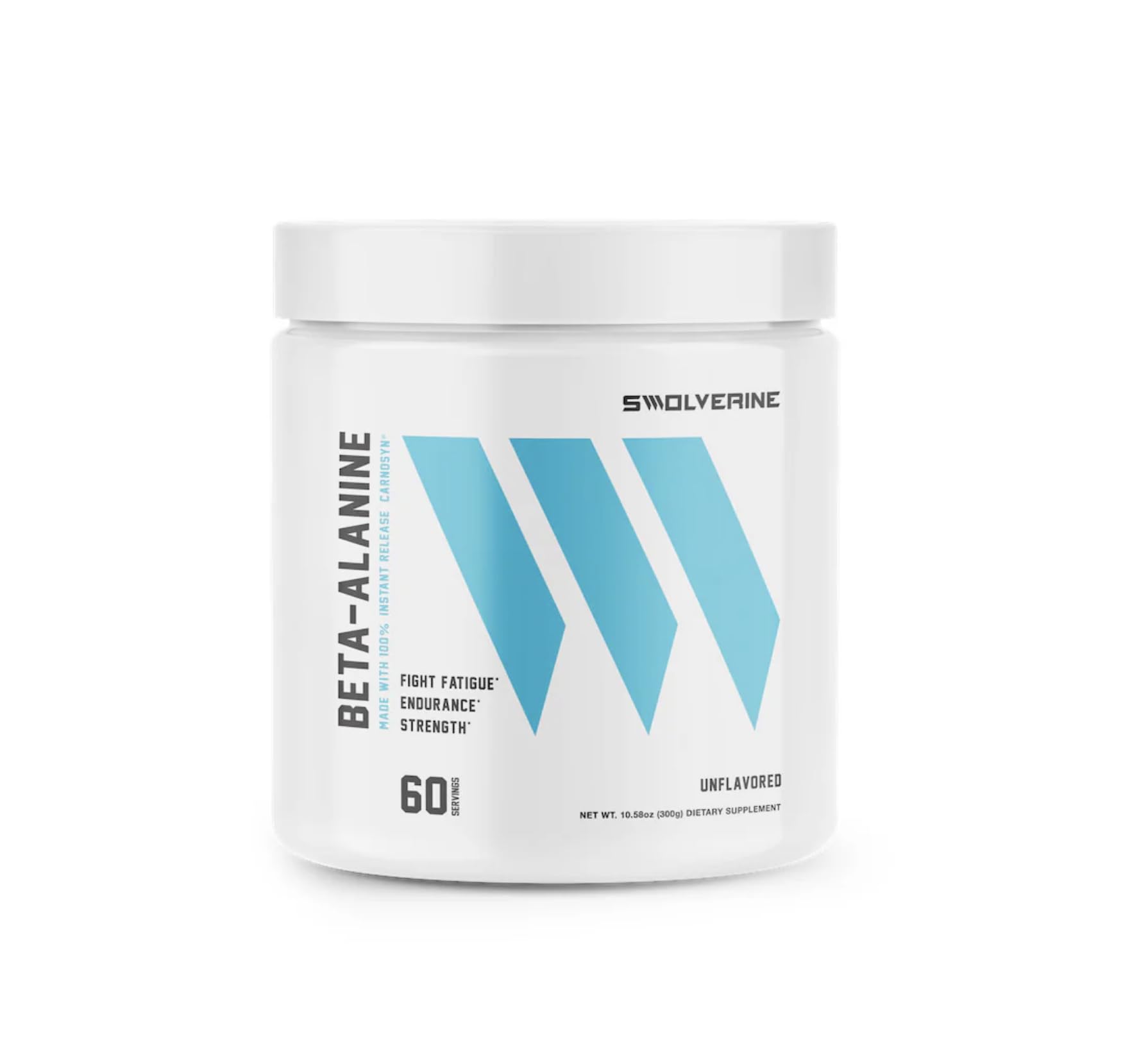 Swolverine Beta-Alanine 300g tub featuring CarnoSyn