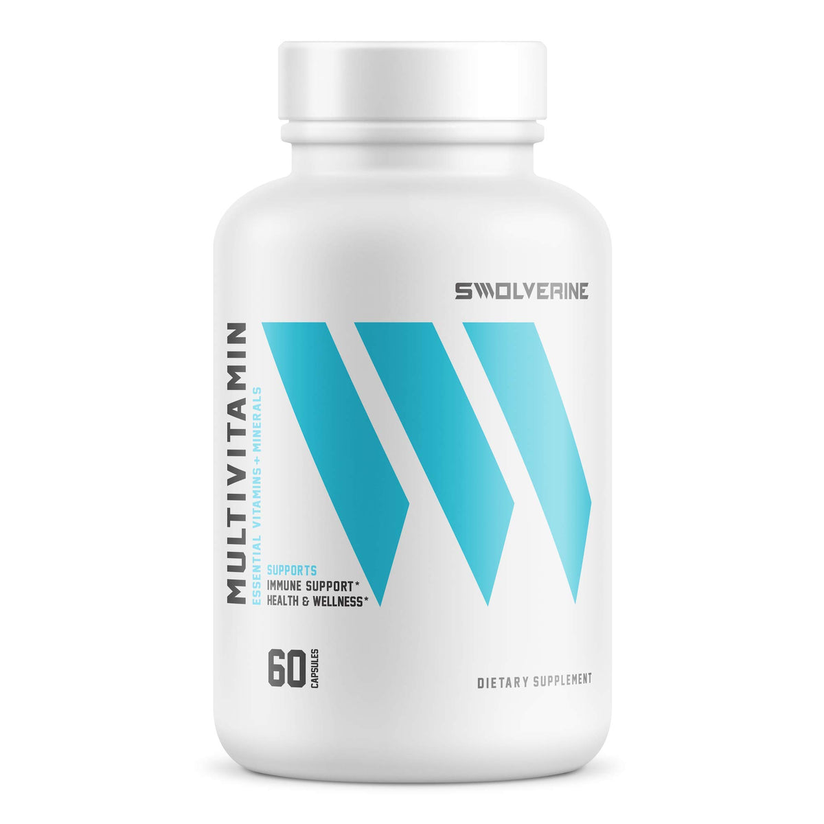 Swolverine Multivitamin bottle displaying 30 servings