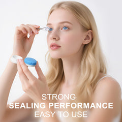 Leak-proof spiral top design on colorful lens case