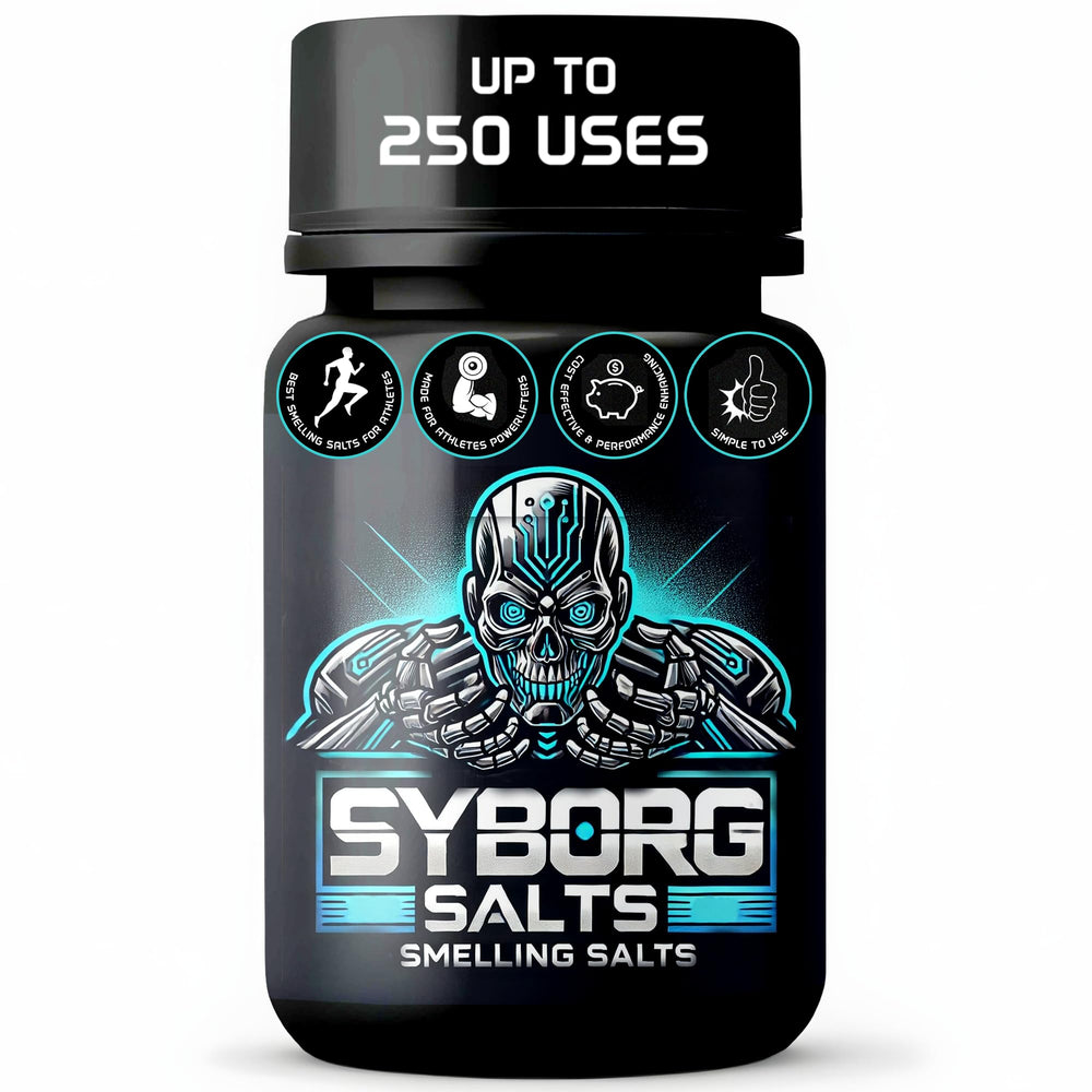 Syborg Salts compact packaging for on-the-go energy and focus.