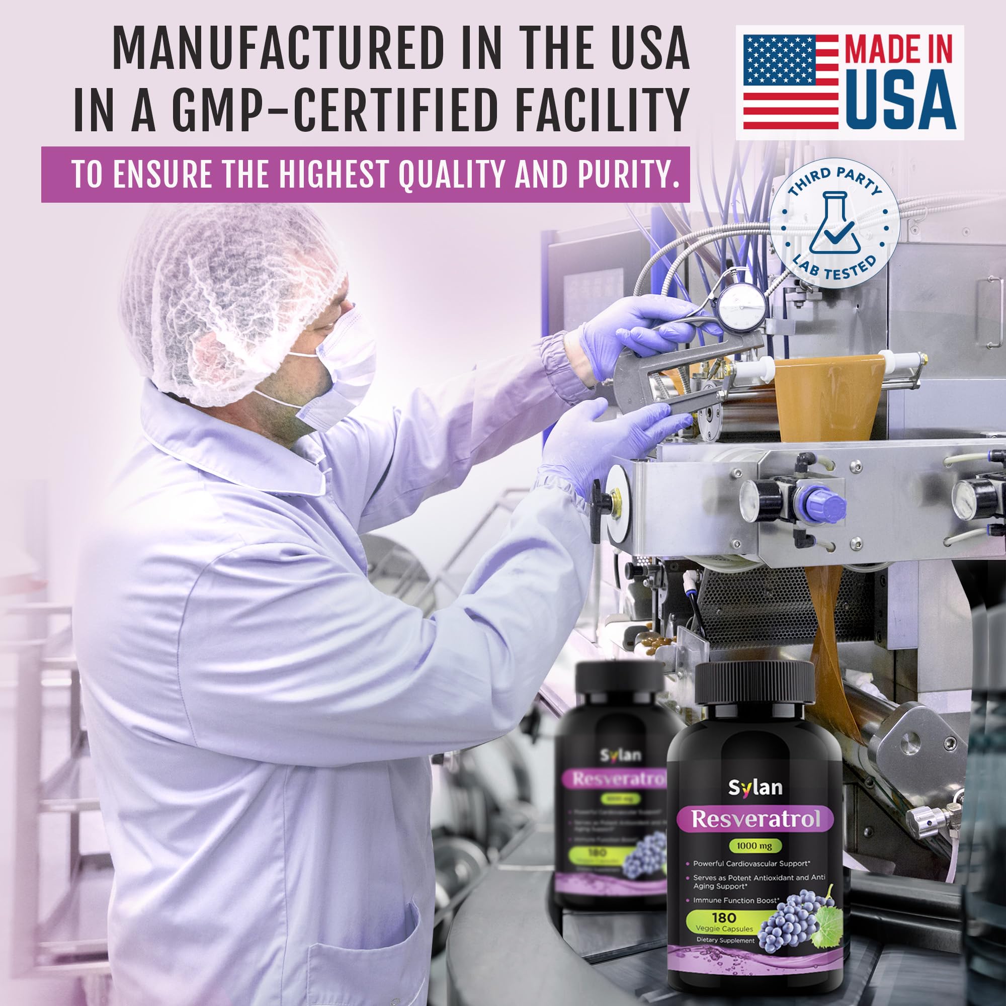 Made in USA seal on bottle